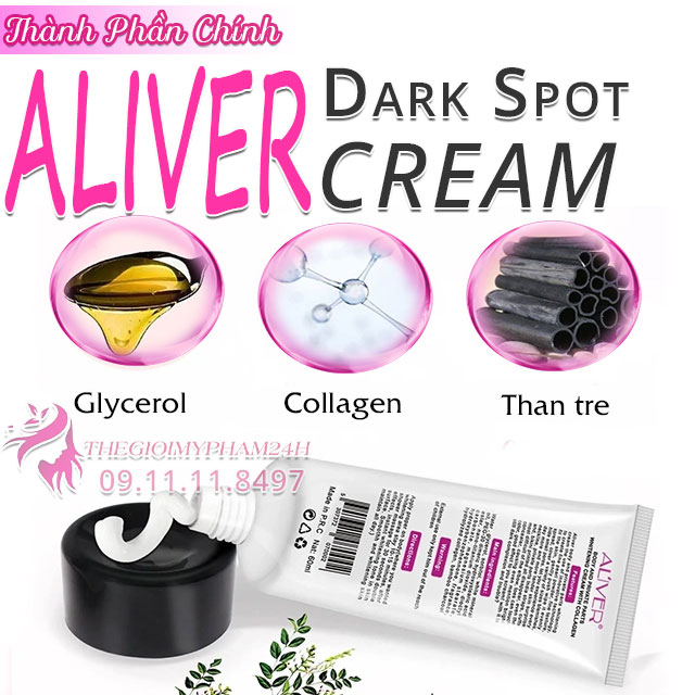 thành phần aliver dark spot cream