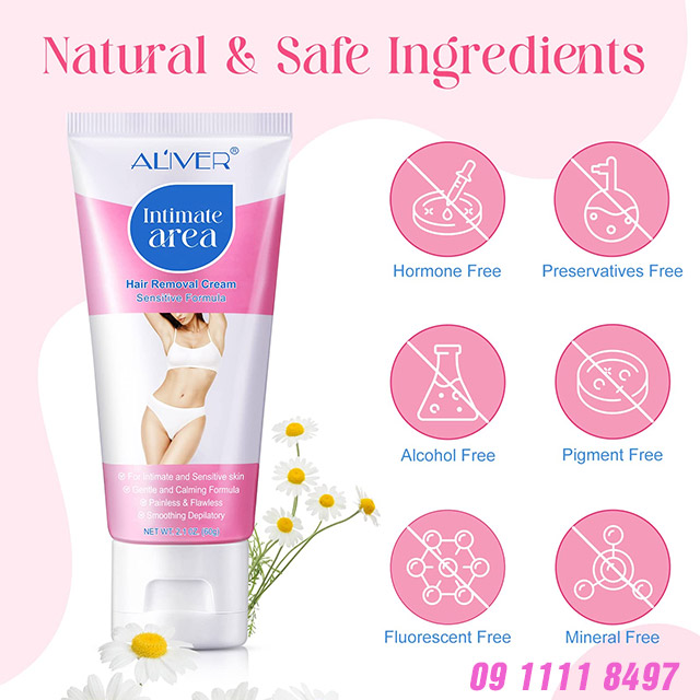 thành phần aliver intimate hair removal cream