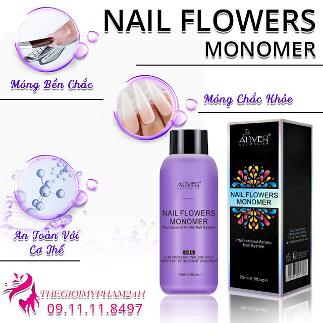công dụng aliver nail flowers monomer