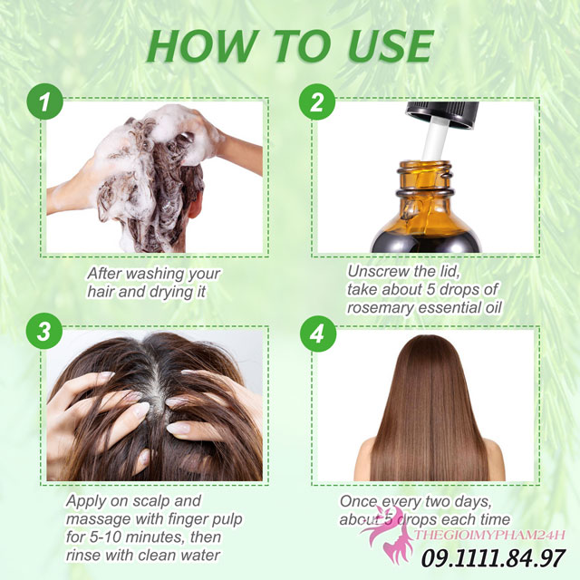 Cách sử dụng Elbbub Rosemary Essential Oil