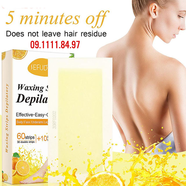 Công dụng Sefudun Waxing Strips Depilatory