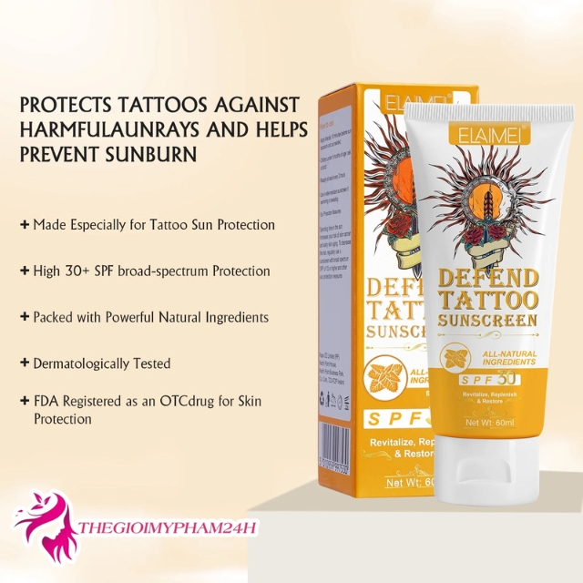 công dụng sản phẩm defend tattoo sunscreen