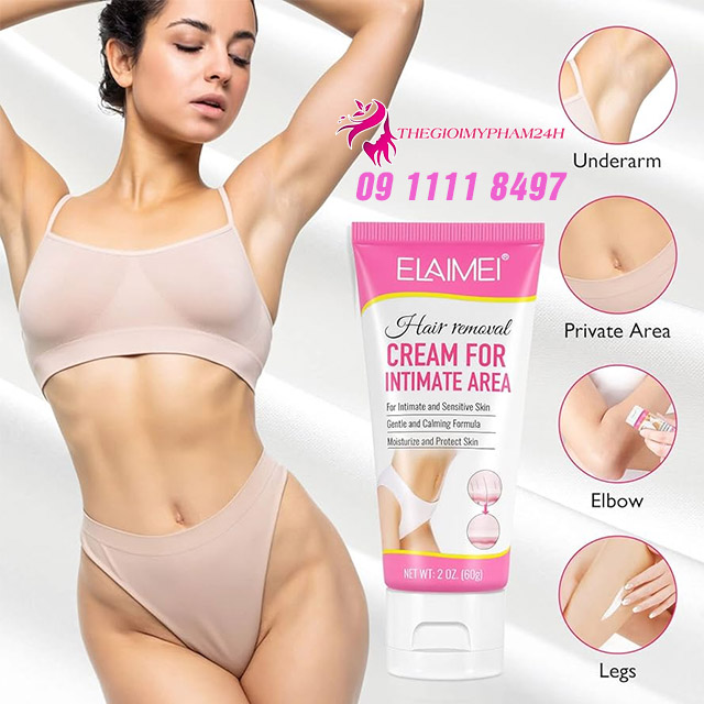 công dụng elaimei hair removal cream for intimate area