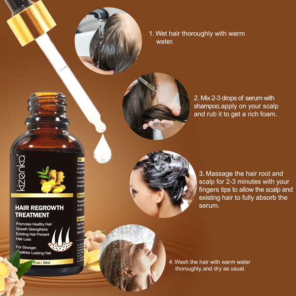 cách dùng kizenka hair growth essence