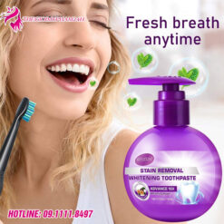 giới thiệu sefudun stain removal whitening toothpaste passion fruit