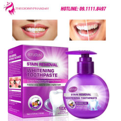công dụng sefudun stain removal whitening toothpaste passion fruit