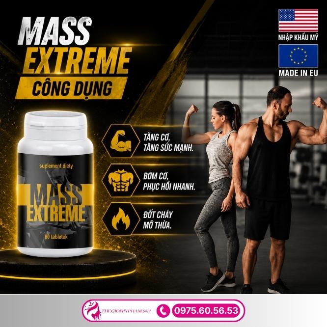 Công dụng vượt trội của Mass Extreme 60 viên
