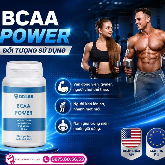 Đối tượng sử dụng và cách bảo quản BCAA Power 60 viên