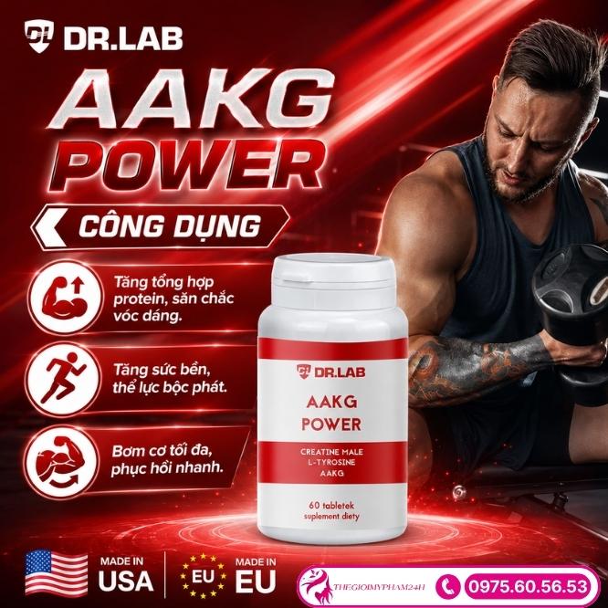 Công dụng vượt trội của viên uống AAKG Power 60 viên