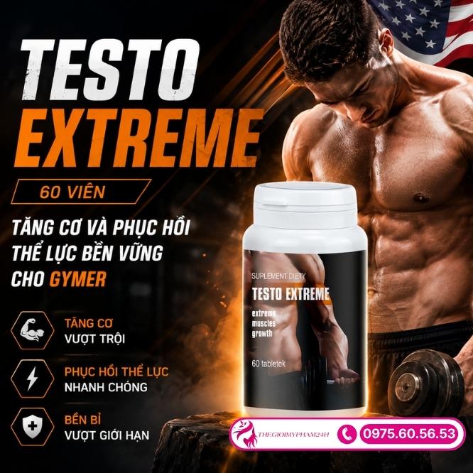 Giới thiệu sản phẩm Testo Extreme 60 viên