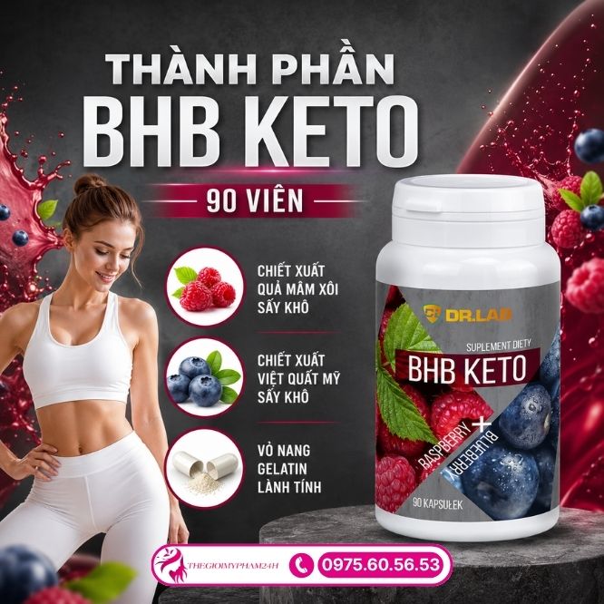 Chiết xuất tự nhiên có trong BHB KETO 90 viên