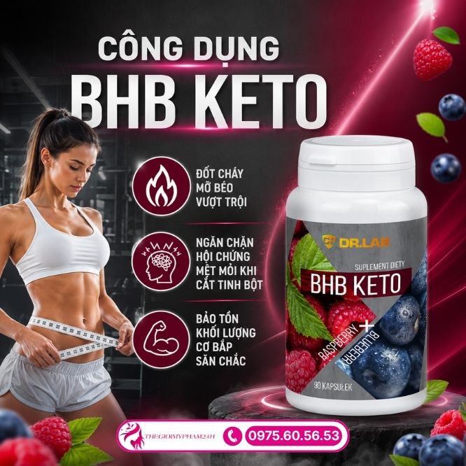 Hiệu quả đốt mỡ từ viên uống BHB KETO 90 viên