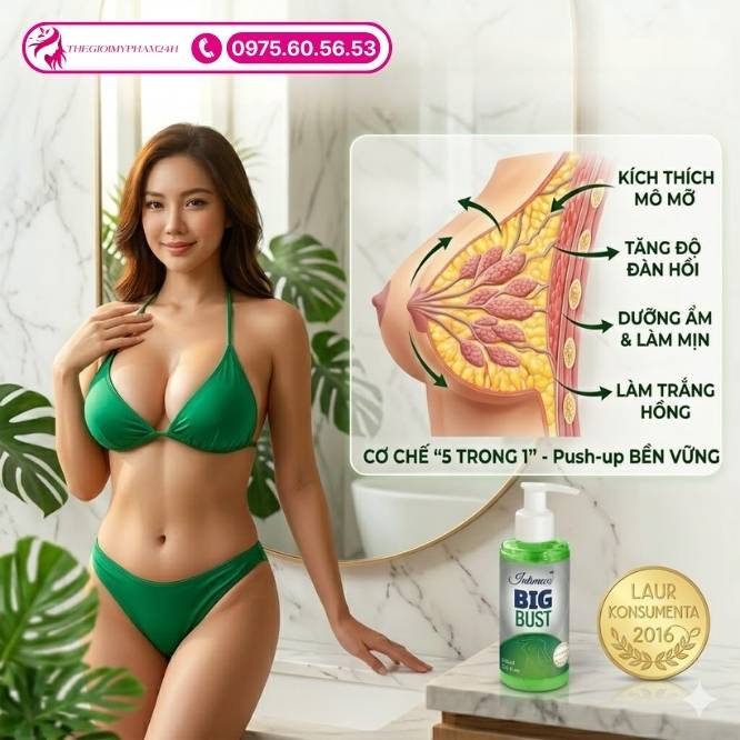 Hiệu quả vượt trội từ gel Big Bust 150ml