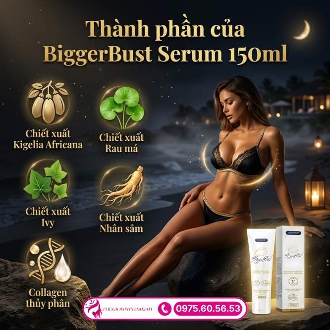 Chi tiết thành phần của BiggerBust Serum 150ml