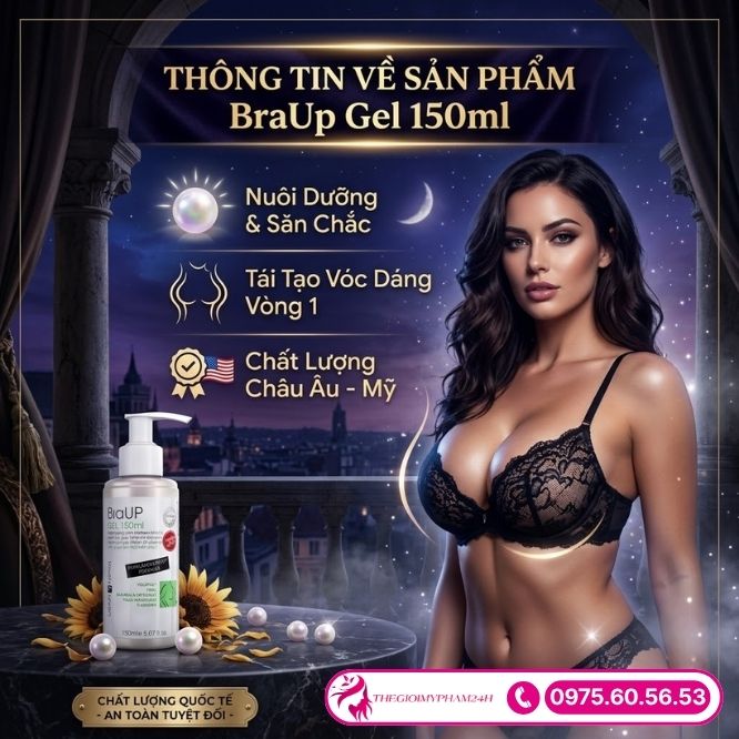 Thông tin về sản phẩm BraUp Gel 150ml