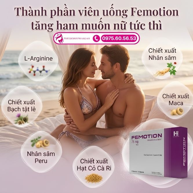 Thành phần vượt trội của viên uống Femotion