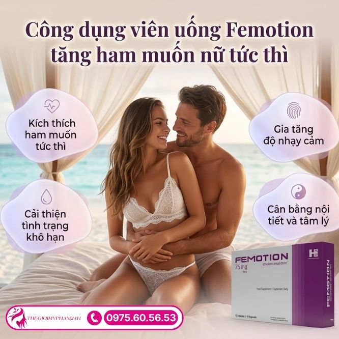 Công dụng vượt trội của viên uống Femotion