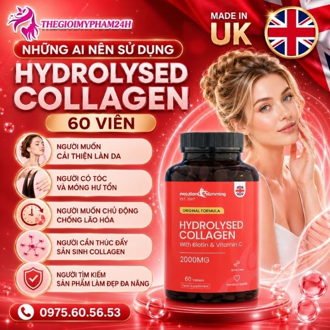 Những ai nên sử dụng Hydrolysed Collagen 60 viên?