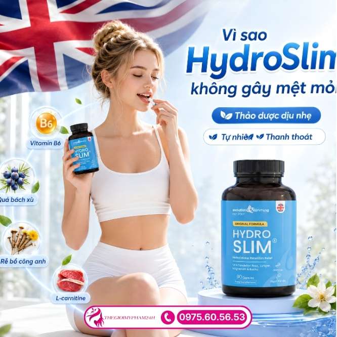Tại sao viên uống HydroSlim không gây mệt mỏi cho người dùng?