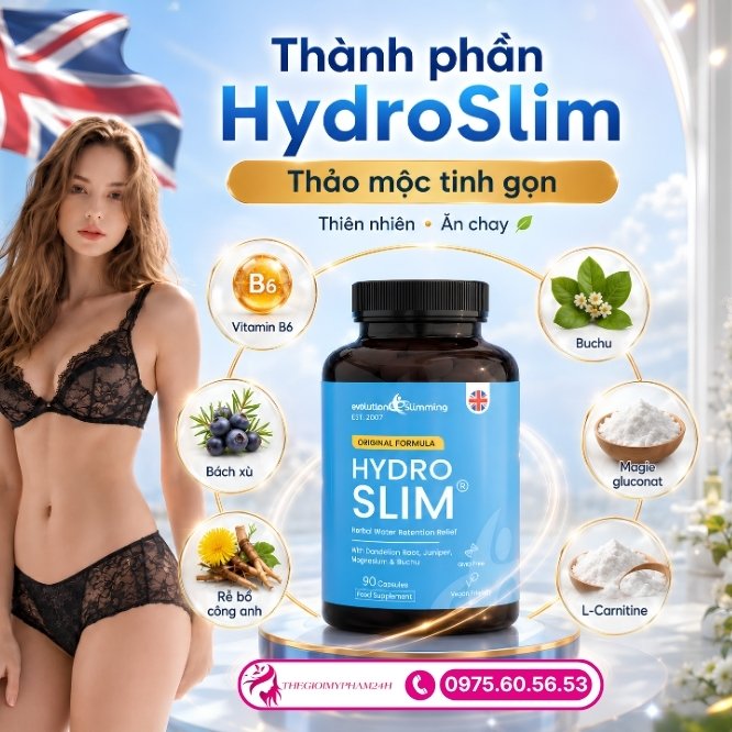 Thành phần tự nhiên có trong viên uống HydroSlim