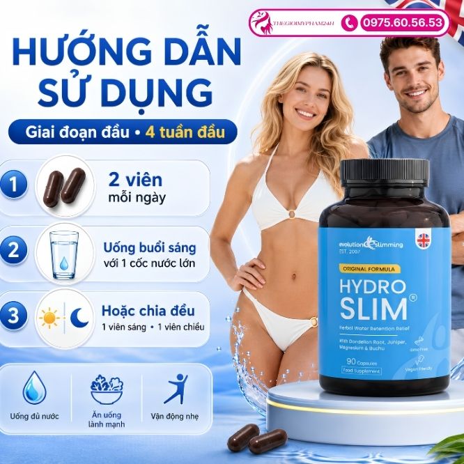Cách sử dụng viên uống HydroSlim để đạt hiệu quả tối đa