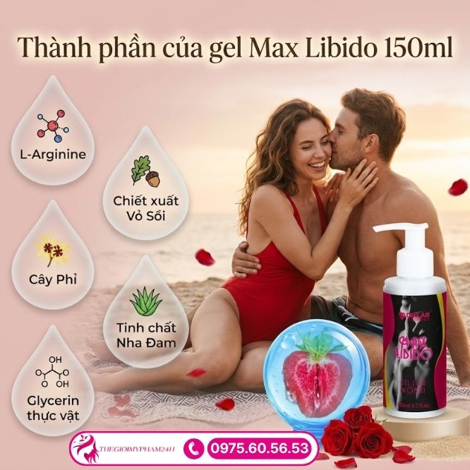 Thành phần của gel Max Libido 150ml