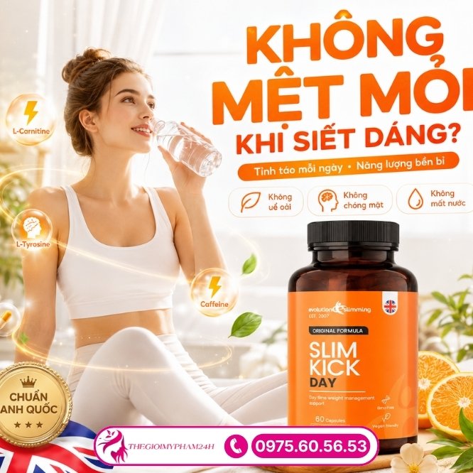 Vì sao sử dụng Slim Kick Day cơ thể không bị mệt mỏi?