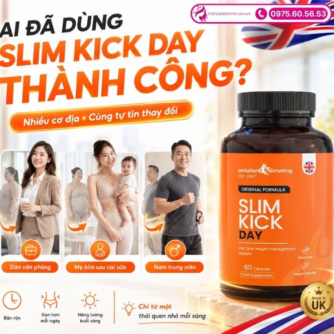 Những ai đã chinh phục vóc dáng thành công nhờ Slim Kick Day?