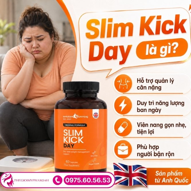 Giải mã viên uống hỗ trợ vóc dáng Slim Kick Day là gì?