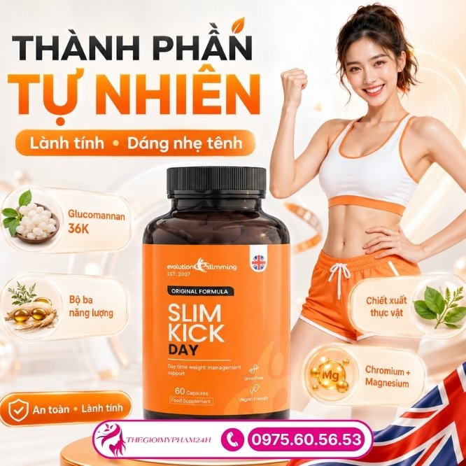Khám phá bảng thành phần tự nhiên của Slim Kick Day