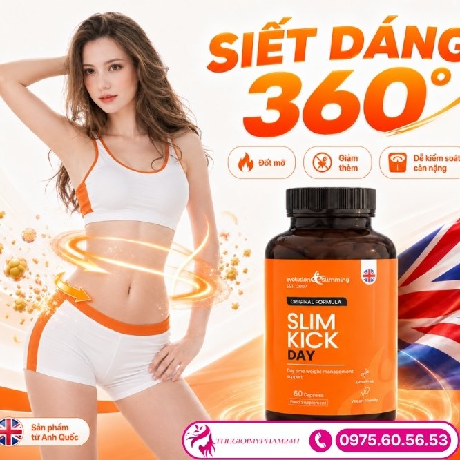 Những công dụng vượt trội của viên uống Slim Kick Day