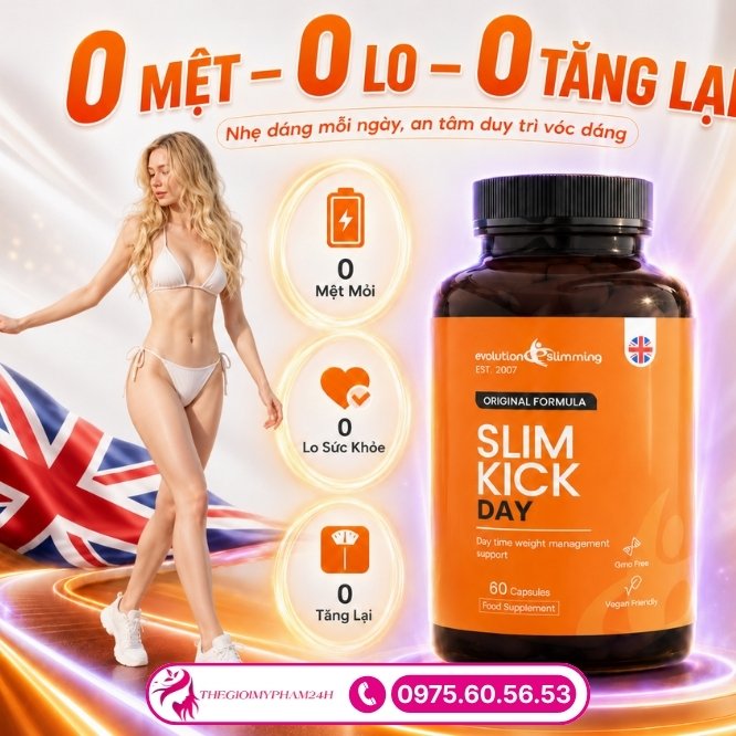 Những công dụng vượt trội của viên uống Slim Kick Day