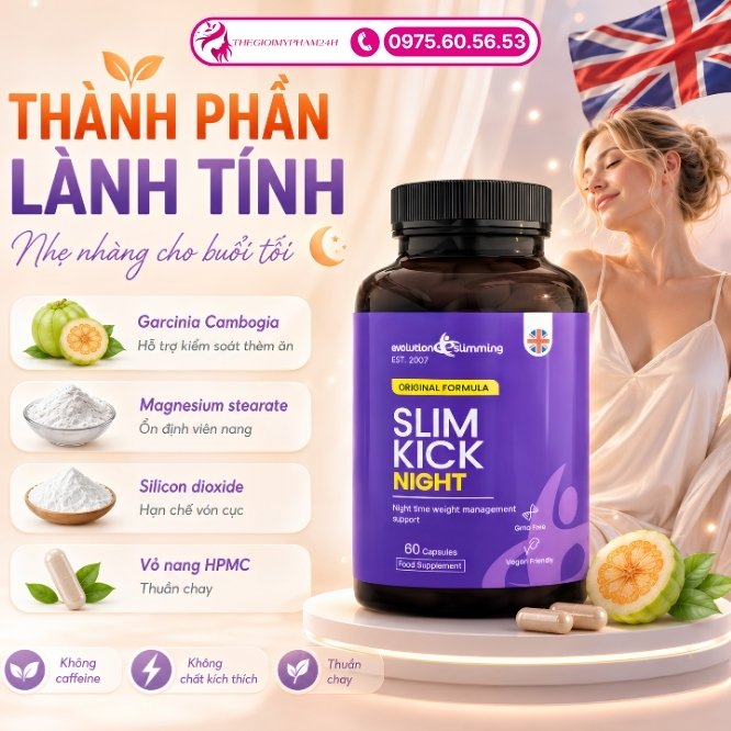 Hệ dược liệu lành tính an toàn trong Slim Kick Night