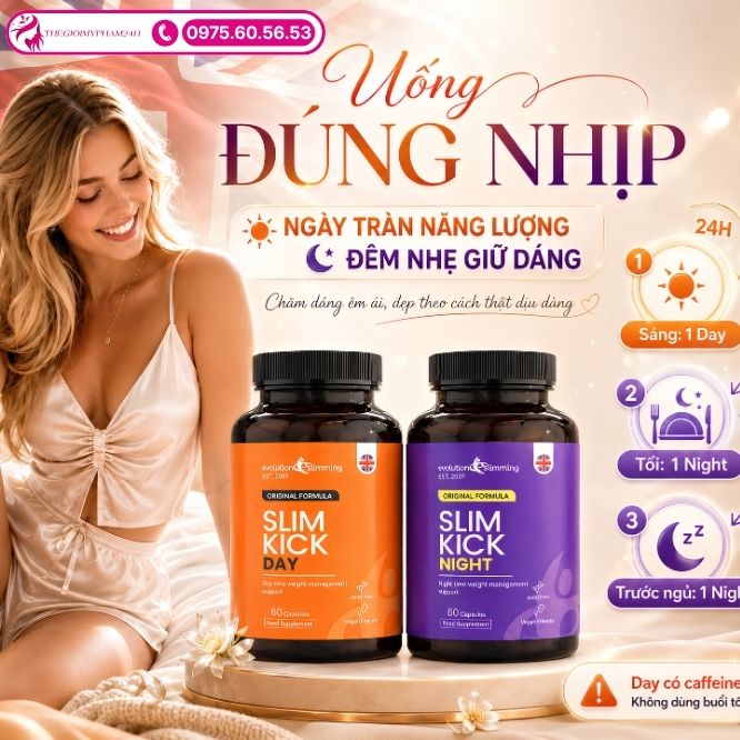 Hướng dẫn sử dụng bộ đôi Slim Kick Day, Night đúng cách