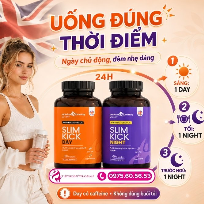 Hướng dẫn sử dụng bộ đôi Slim Kick Day, Night đúng cách