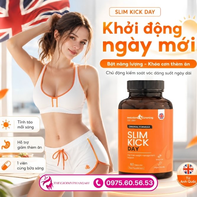 Slim Kick Day giúp đốt mỡ và kiểm soát cơn thèm ăn