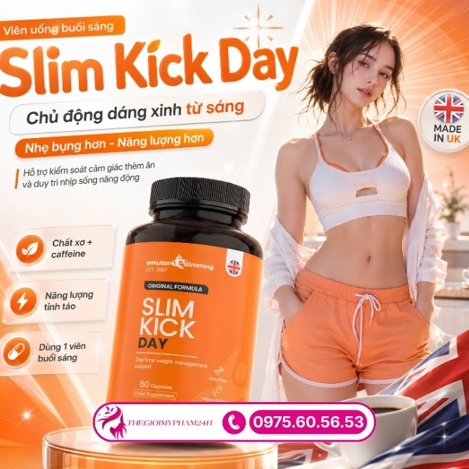 Slim Kick Day giúp đốt mỡ và kiểm soát cơn thèm ăn