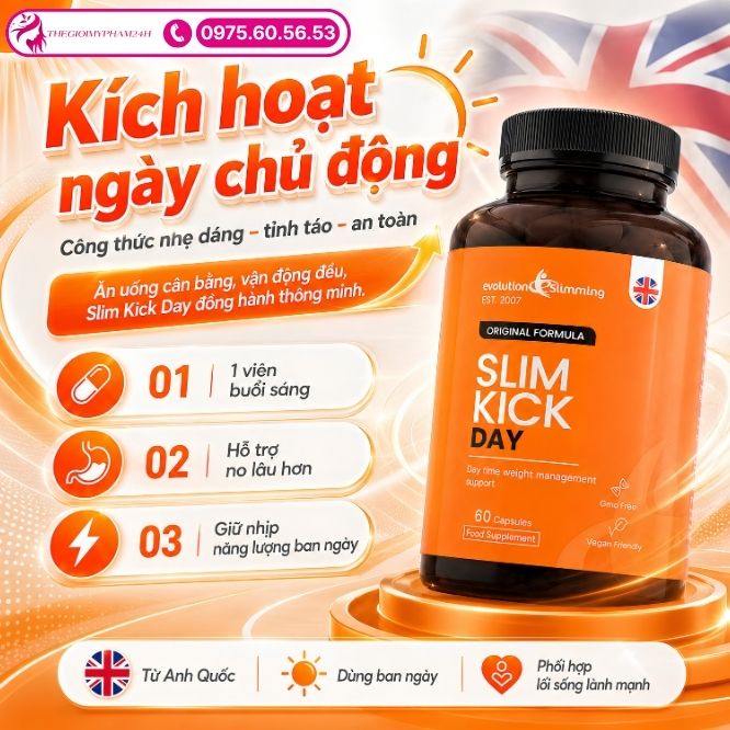 Cơ chế tác động đốt cháy mỡ thừa của Slim Kick Day