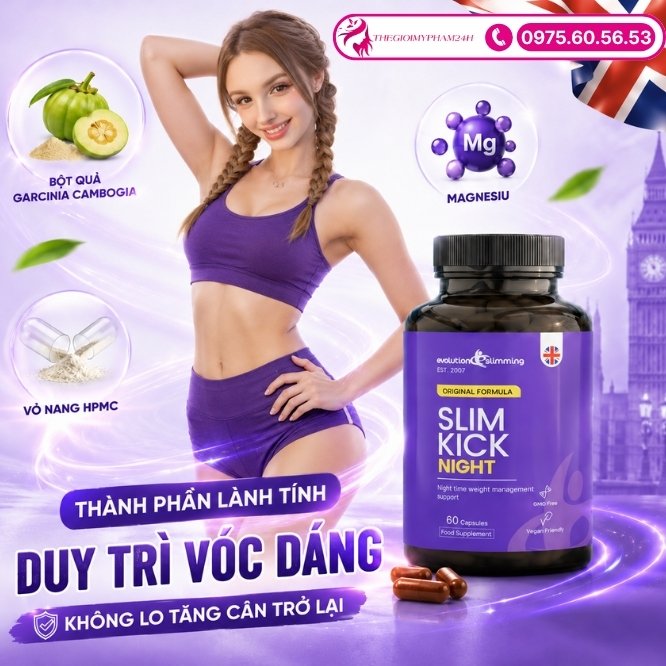 Chi tiết bảng thành phần lành tính của Slim Kick Night