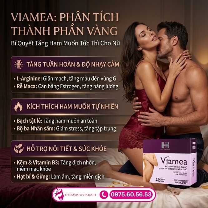 Phân tích bảng thành phần tạo nên sức mạnh của Viamea