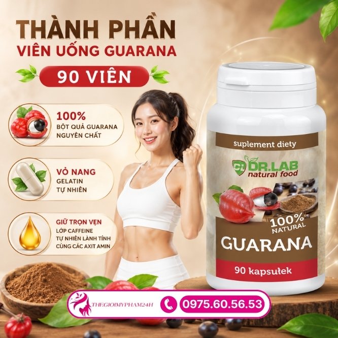 Công thức đột phá từ viên uống Guarana 90 viên