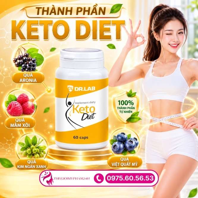 Thành phần tự nhiên trong Keto Diet 60 viên