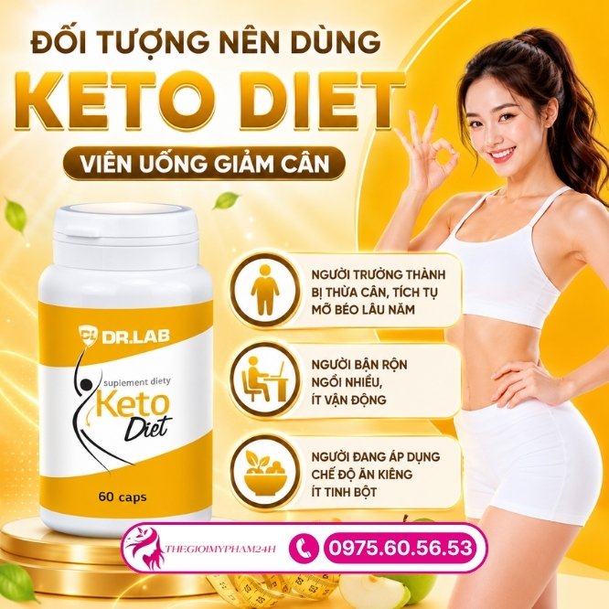 Đối tượng phù hợp sử dụng Keto Diet 60 viên