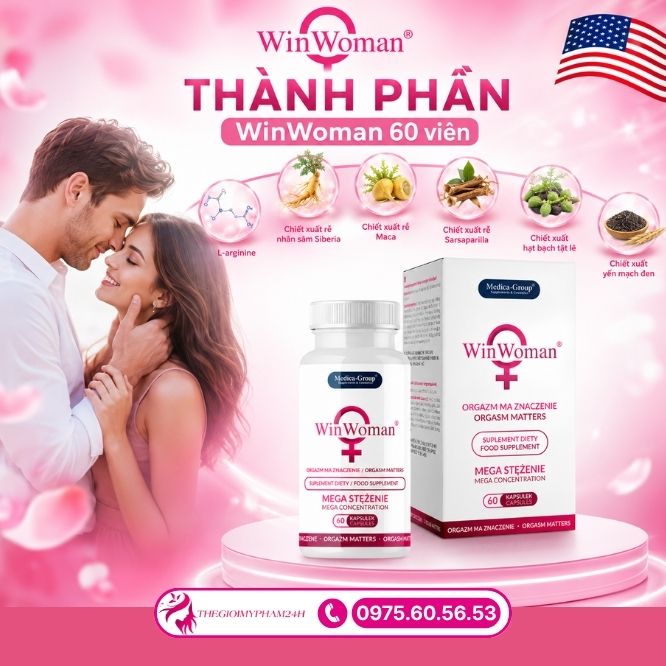 Thành phần của viên uống WinWoman 60 viên