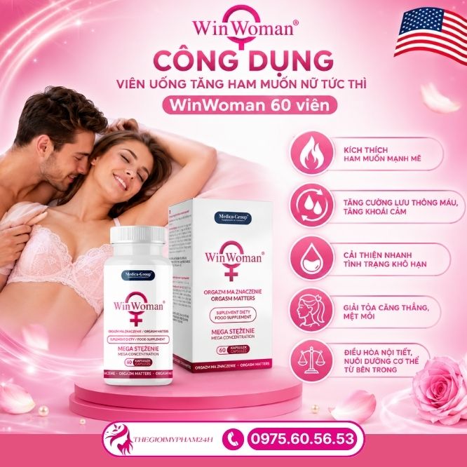 Công dụng vượt trội của viên uống WinWoman 60 viên