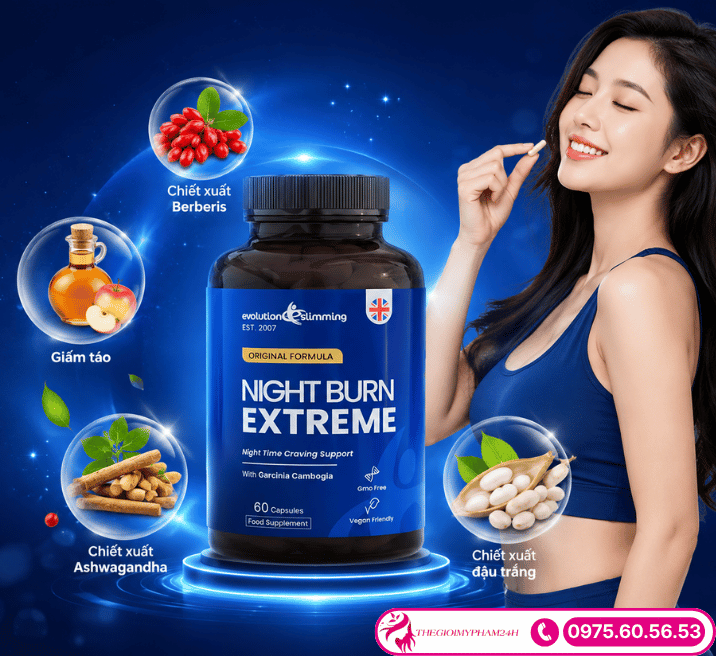 Thành phần sức mạnh trong viên uống Night Burn Extreme