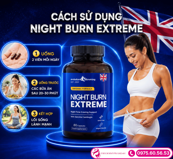 Hướng dẫn sử dụng viên uống Night Burn Extreme đúng cách