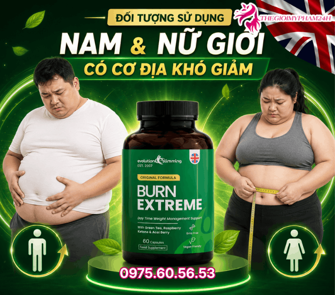 Đối tượng sử dụng viên giảm cân Burn Extreme 60 viên