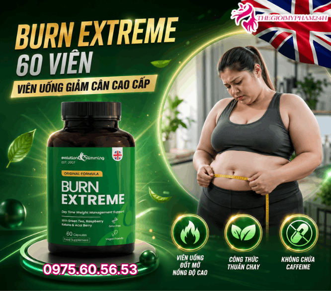 Viên uống hỗ trợ giảm cân Burn Extreme 60 viên là gì?