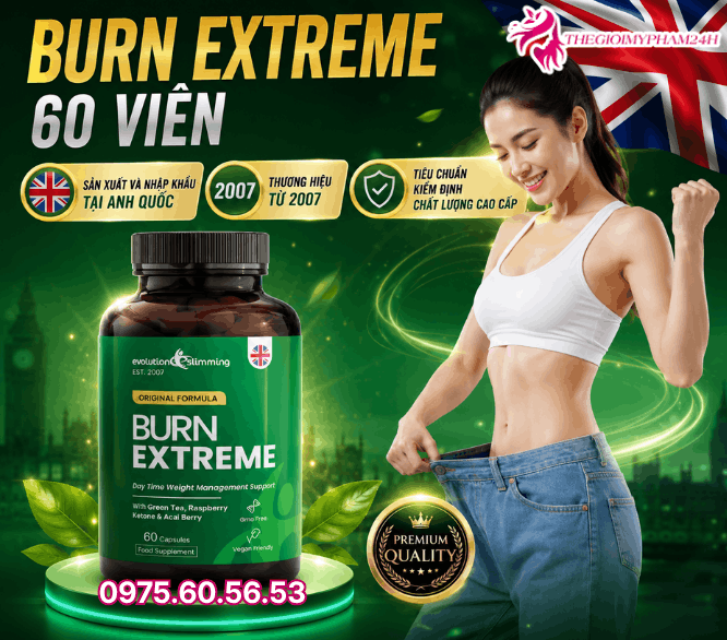 Viên uống hỗ trợ giảm cân Burn Extreme 60 viên là gì?